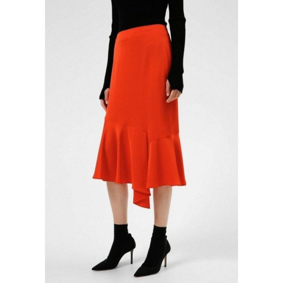 Hugo Boss Dresses & Skirts - NWT HUGO BOSS Roula midi skirt with asymmetric hem Size 32